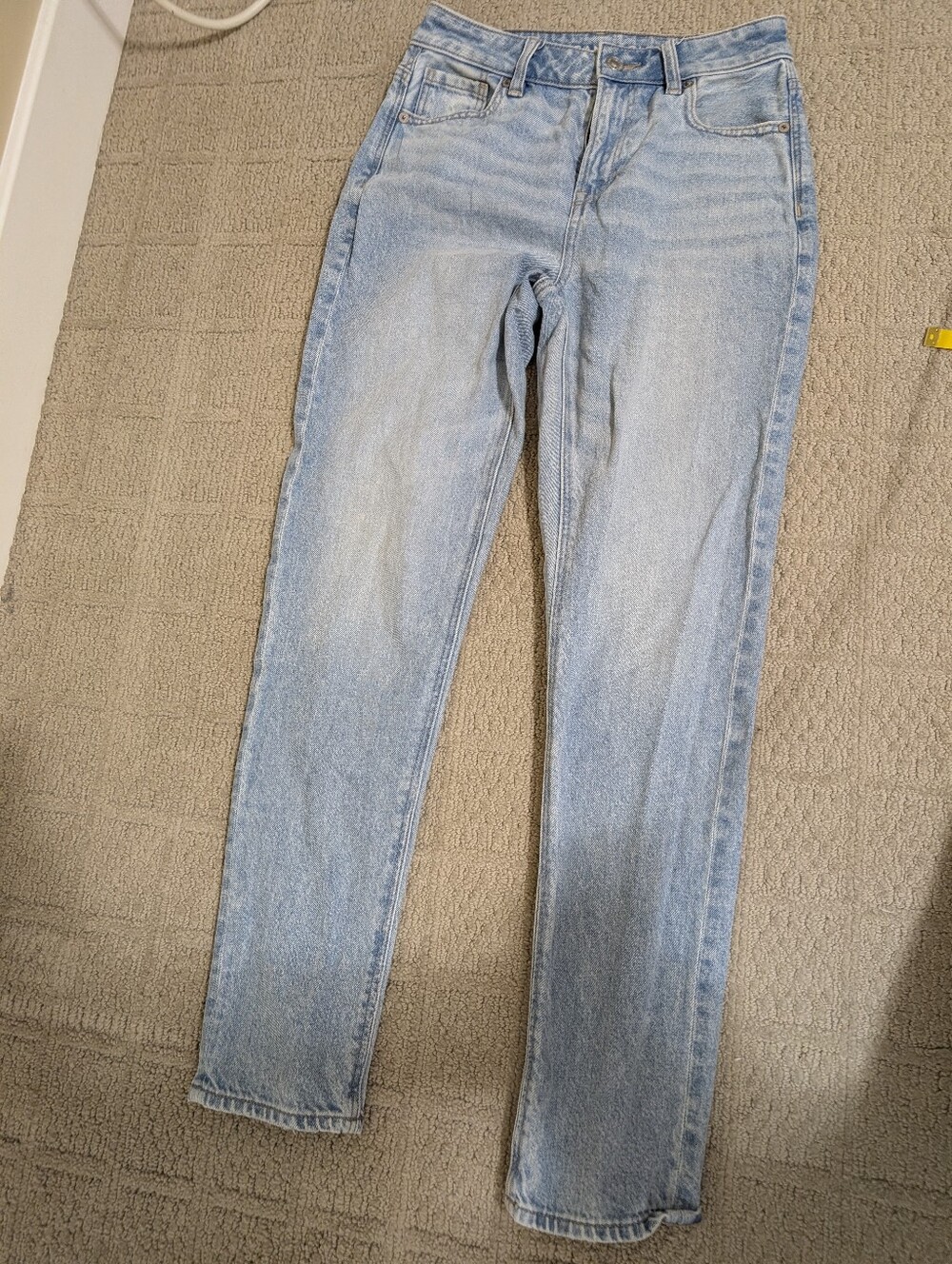 American Eagle Outfitters Light Blue Straight Leg Jeans